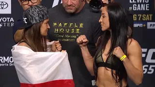 Karolina Kowalkiewicz vs. Jessica Penne - Weigh-in Face-Off - (UFC 265: Lewis vs. Gane) - /r/WMMA