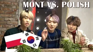 KOREAN IDOLS VS POLISH LANGUAGE CHALLENGE || MONT interview