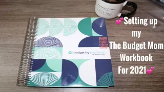 How I set up my 2021 TBM Workbook|The Budget Mom|Budget Planner