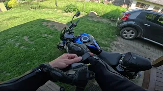 едим на работу на SUZUKI GSXS-750