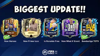 Craziest Update!! 112 OVR TOTS Ronaldo Is Here | New What If Event | Fifa mobile 23