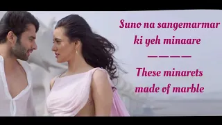 Suno Na Sangemarmar Song English Translation || Youngistan || Arijit Singh