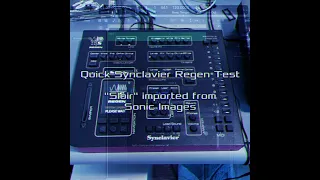 YTS - Quick Synclavier Regen Test