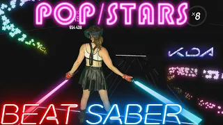 Beat Saber || K/DA - POP/STARS League of Legends (Expert+) || Mixed Reality