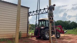 Homemade 3 point crane for the tractor