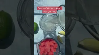 Frozen Watermelon Margaritas #shorts #margarita #summer