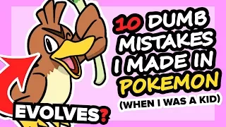 10 DUMB MISTAKES I MADE IN POKÉMON WHEN I WAS A KID