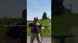 Shooting 2 pkm belt fed machine guns                 Columbia War Machine