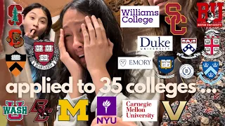 COLLEGE DECISION REACTIONS 2024 | Ivies, Stanford, Duke, T20s, and more!