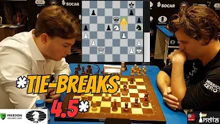 Vincent Keymer vs Magnus Carlsen | A Solid Encounter | FIDE World Cup 2023 | Tie-breaks 4.5