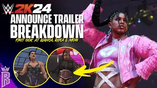 WWE 2K24 Announce Trailer Breakdown: First Look at Bianca Belair & More #WWE2K24 #WWE