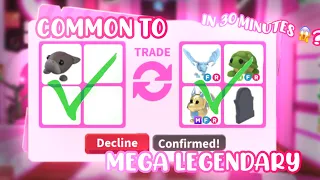 COMMON TO MEGA LEGENDARY IN 1 HOUR?!😱 | Roblox Adopt Me | *✨ Success ✅* |