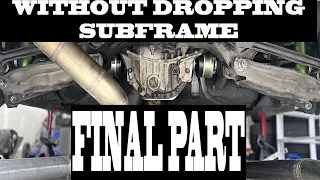 N54 E9X/E8X Ford 8.8 LSD + Rear Subframe Bushings Installation WITHOUT REMOVING SUBFRAME Part 2