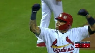CIN@STL: Molina hits homer, points to brother Bengie