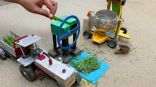 diy tractor chaff cutter machine science project || @iamYuTom  I @KeepVilla