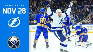 RECAP: Lightning @ Sabres 11/28/22 | GOALS GALORE!