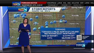 Storms strike central Iowa