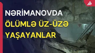 5-ci mərtəbə uçub 4-ə düşdü: Nərimanovda ölüm-qalım anları - APA TV