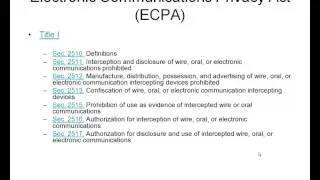 Federal Laws and Computer Security