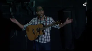 Waino addresses the crowd at Busch before his concert