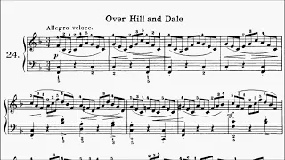 Heller 25 Studies Op.45 No.24 Over Hill and Dale Sheet Music