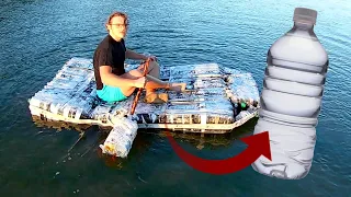 I Made a Boat From Plastic Bottles