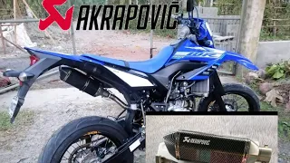 FAKE AKRAPOVIC | SOUND CHECK | YAMAHA | WR 155