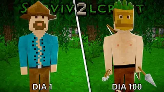 SOBREVIVI 100 DIAS NA SELVA COM OS ÍNDIOS NO SURVIVALCRAFT! O FILME