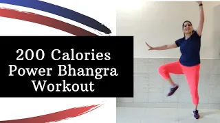 200 Calories Bhangra Workout At Home| 15 minutes Dance Workout