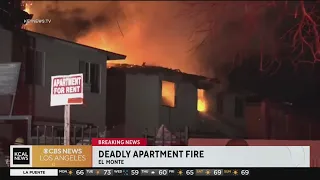 El Monte fire: One person found dead in apartment