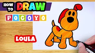 How to Draw Pocoyo Loula Step by Step