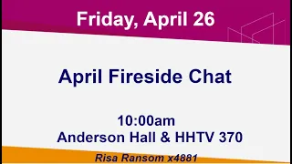 April Fireside Chat