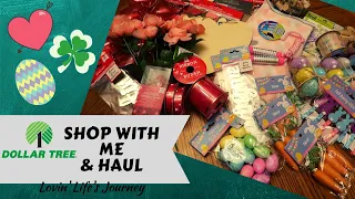 Dollar Tree Shop with Me and Haul | Valentines, St. Patrick's, & Easter!!!
