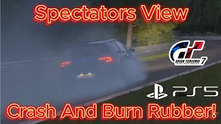 Spectacular VW Golf GTI Crash And Smoke'n Tires In 4k