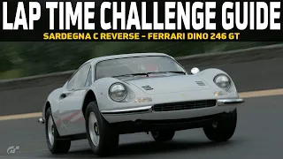 GT7 Lap Time Challenge Guide - Sardegna C Reverse - Ferrari Dino 246 GT