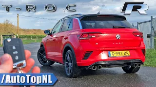 VW T ROC R Akrapovic 300HP REVIEW on AUTOBAHN (NO SPEED LIMIT) by AutoTopNL