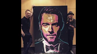 Ronan Keating painting by Corinne Sutter