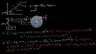 Proof part 1 minimizing squared error to regression line | Statistics and probability | Sec Maths