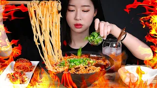 ASMR 3PACKS OF 3X SPICIER ANGRY NEOGURI SPICY NOODLES SOUP 🔥MUKBANG EATING SHOW