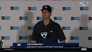 Michigan Coach Jim Harbaugh | 2018 Big Ten Football Media Days