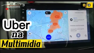 👌Trabalhando com Uber e 99 na central multimidia Android #uber #99pop