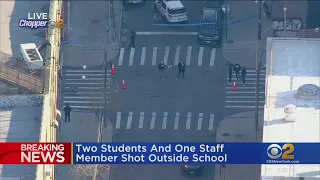 3 shot outside charter school in Brooklyn