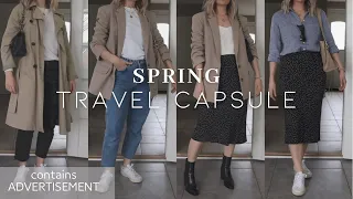 Spring travel capsule | Minimalist packing