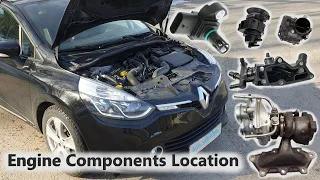 0.9 Renault Clio TCE Engine Layout Components Location