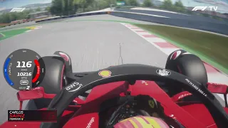 Carlos Sainz Onboard Lap At Barcelona