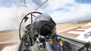 Cockpit footage - Beechcraft T-6 Texan II | Fighter Pilot's first Aircraft