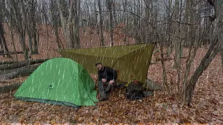 Wet and Rainy Solo Camping in the Great Lakes