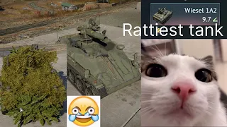 Weasel 1A2, rattiest tank in Warthunder, gameplay, funny edit
