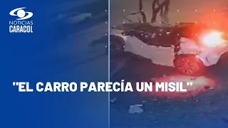 Impactantes videos del accidente en Bogotá donde murió joven conductor