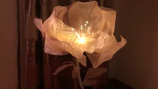 Cách Làm Hoa Vải Voan Đèn Led | How To Make Flower Handmade | DIY | 1991 Handmade